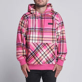 Pink Plaid Hoodie