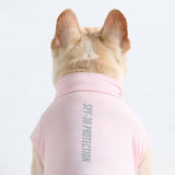 日焼け止め犬用Tシャツ - ライトピンク