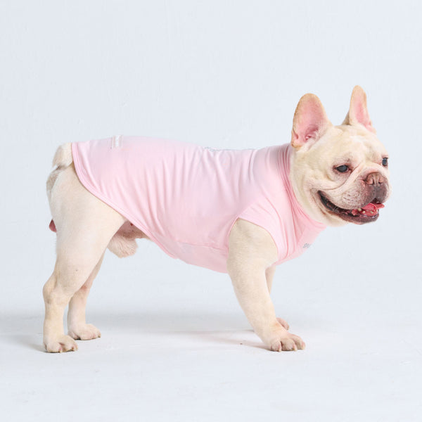 日焼け止め犬用Tシャツ - ライトピンク